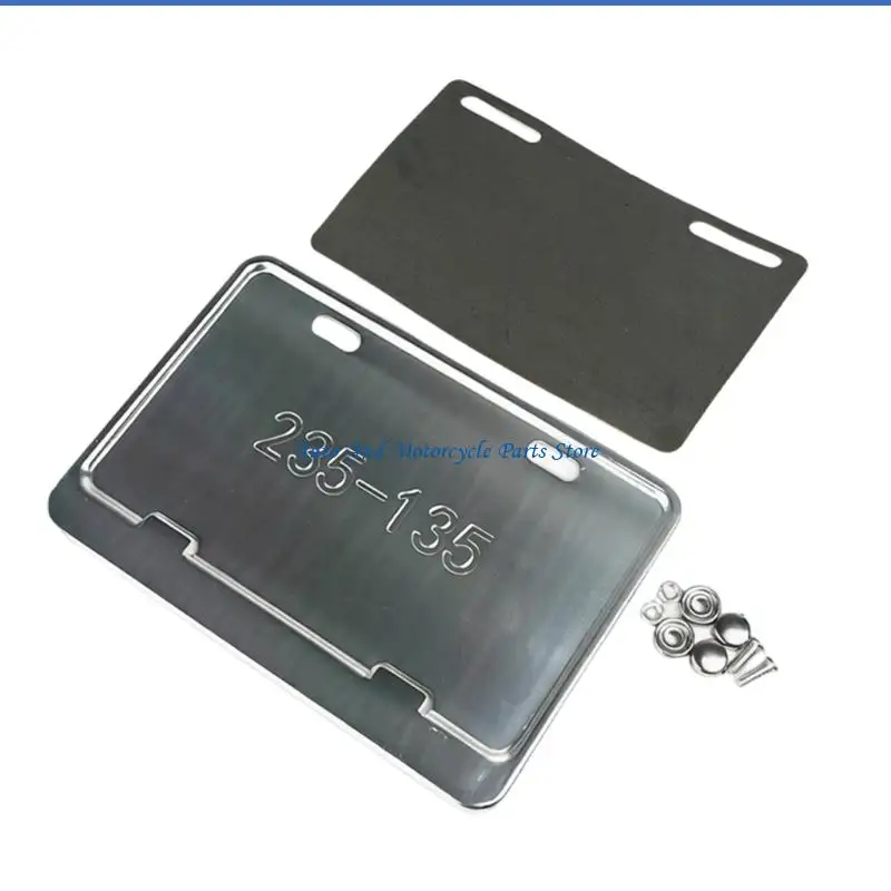 P9FD Modern Aluminum License Plate Frame For Motorcycles Philippines Regulation Anti Corrosion Design Install