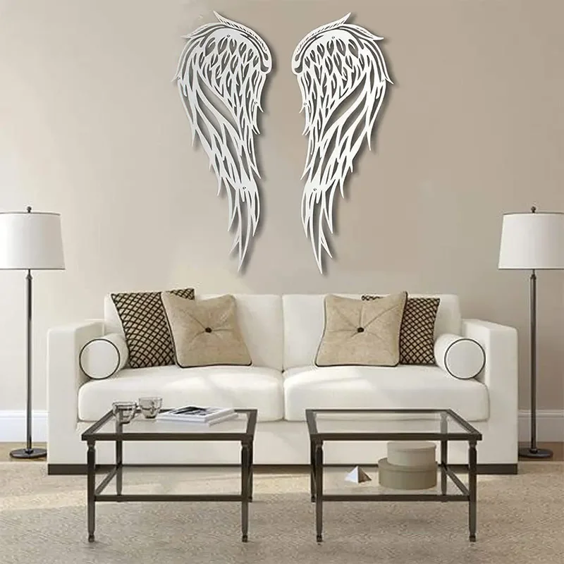 

Angel wings Wall Accents Metal Iron Art Wall Body Hanging Decorations Home Decoration Living Room Garden Wedding Banquet Decor