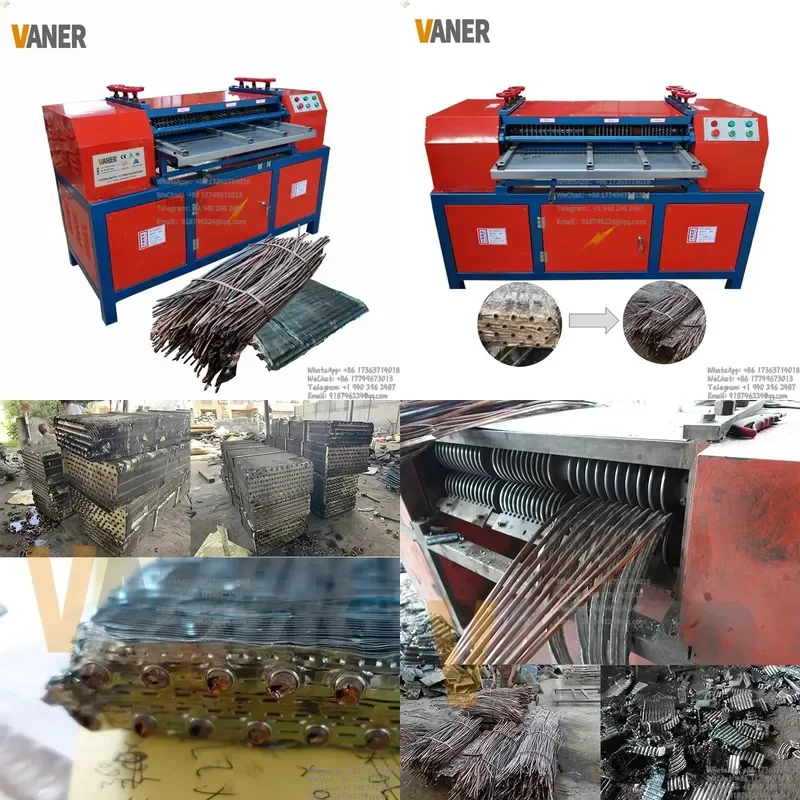 Máquina Separadora de Radiadores VANER 2022, Modelo V-1200P, para Reciclaje de Radiadores de Automóviles, Producción Completa