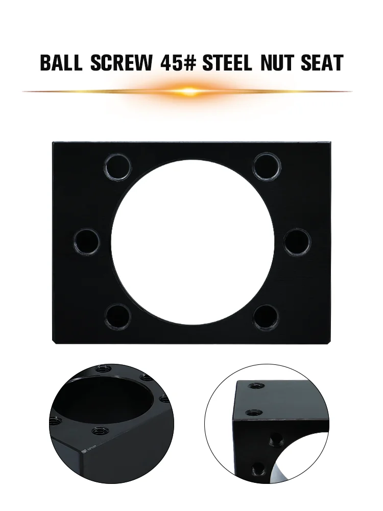 1pcs SFU1204 Ballscrew Nut Housing Aluminium Mounting Bracket for CNC Ballscrew Ballnut