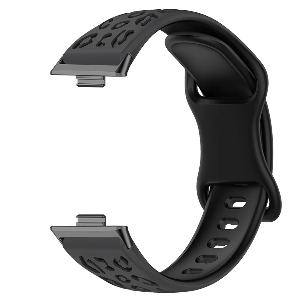 

Silicone Wristband For Huawei Watch Fit 3 Leopard Print Quick Release Replacement Adjustable Sport Smart Watch Strap Men Women