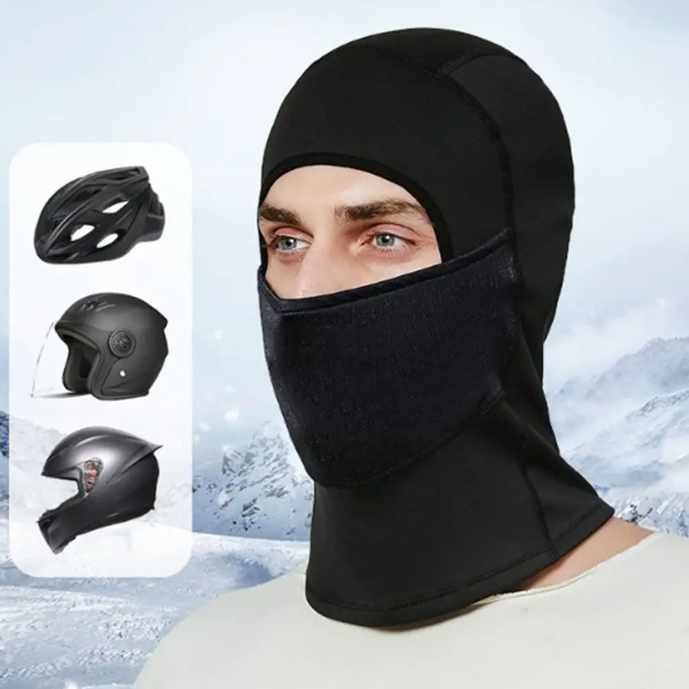 Face Cover Warm Cycling Cap Windproof Cold-Proof Winter Motorcycle Balaclava Dustproof Breathable Moto Full Face Mask Outdoor