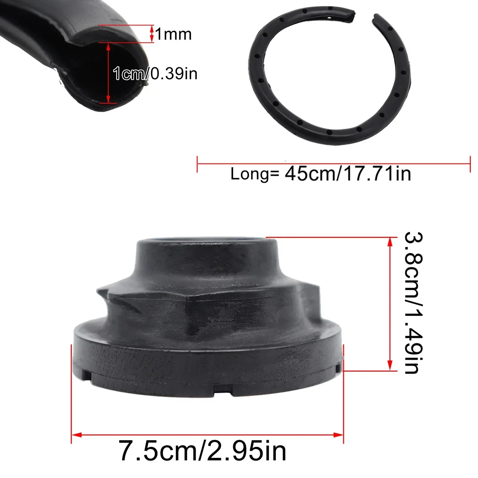 For Seat Toledo 1M KG Rear Axle Coil Spring Isolator Mount Plate Shock Absorber Sleeve Top strut mount buffer 1998 1999 - 2015