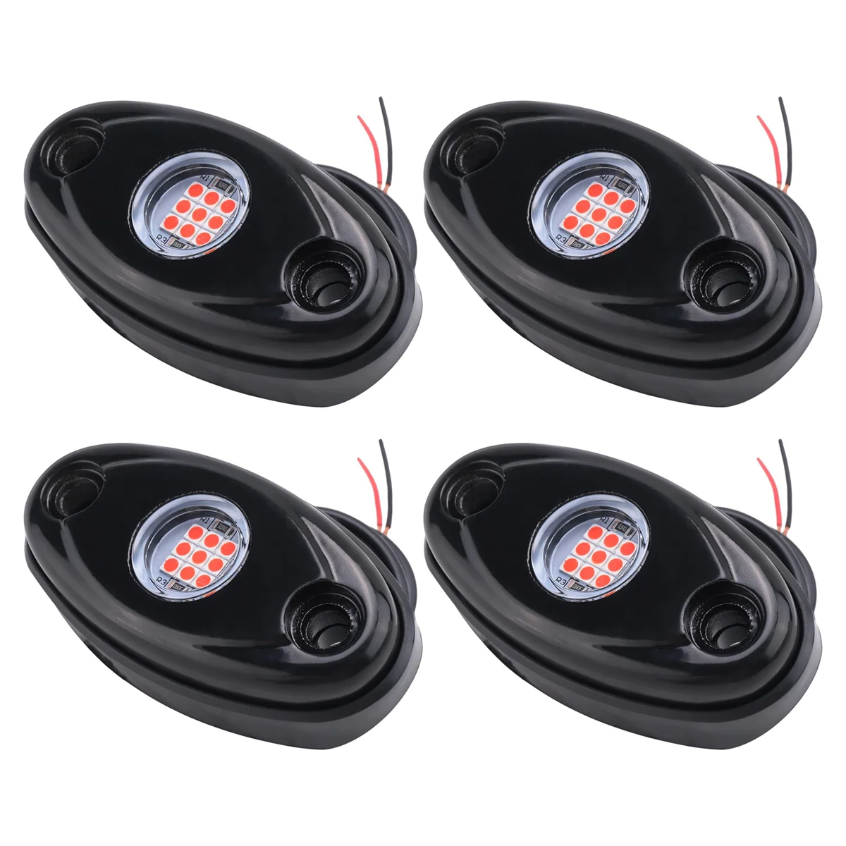 QUAI-IT4 القرون LED مجموعة أضواء الصخور مقاوم للماء Underglow LED النيون درب تلاعب أضواء لشاحنة جيب ATV رابتور الطرق الوعرة