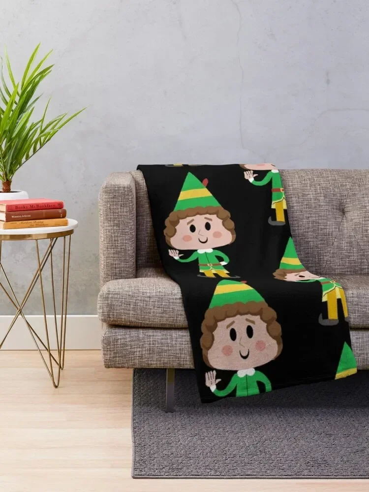 buddy the elf Throw Blanket christmas decoration Flannel Fabric Blankets