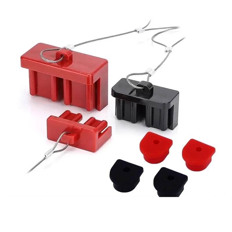 50A 120A 175A 350A Dust Cover For Gray Plug Connector 2P Battery Caravan Forklifts Plug Socket Fire/Flame Retardant PVC Plug Cap