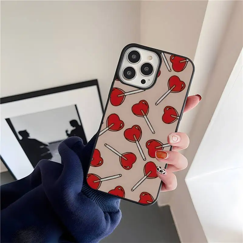 Lolly Poppy Phone Case Silicone PC+TPU For IPhone 6S 7 8 Plus X Xs Max For Apple Phone XR 11 12 MINI Pro Hard Fundas Shell Cover