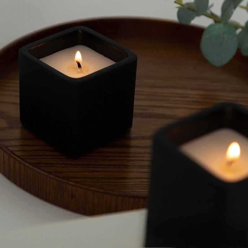 Square Gypsum Scented Candle 2