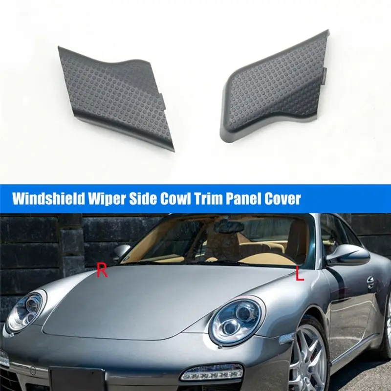 Well Car Front Windshield Wiper Side Cowl Trim Panel Cover For 911 Carrera Boxster 987 718 Cayman 997 2005-2013 - view 6