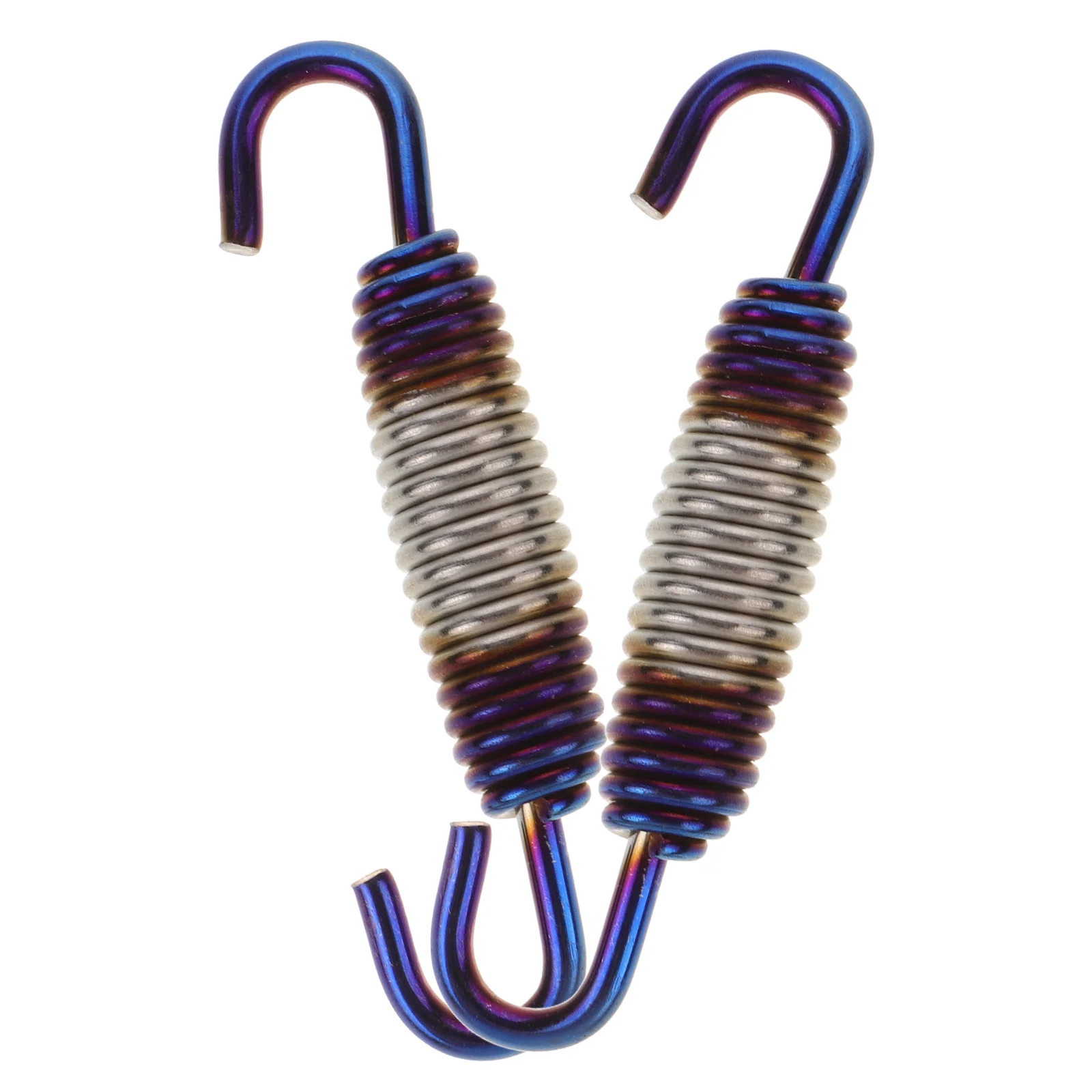 

2 Pcs Exhaust Pipe Spring Muffler Springs for Motorcycle Swivel Hook Hooks Universal Supply