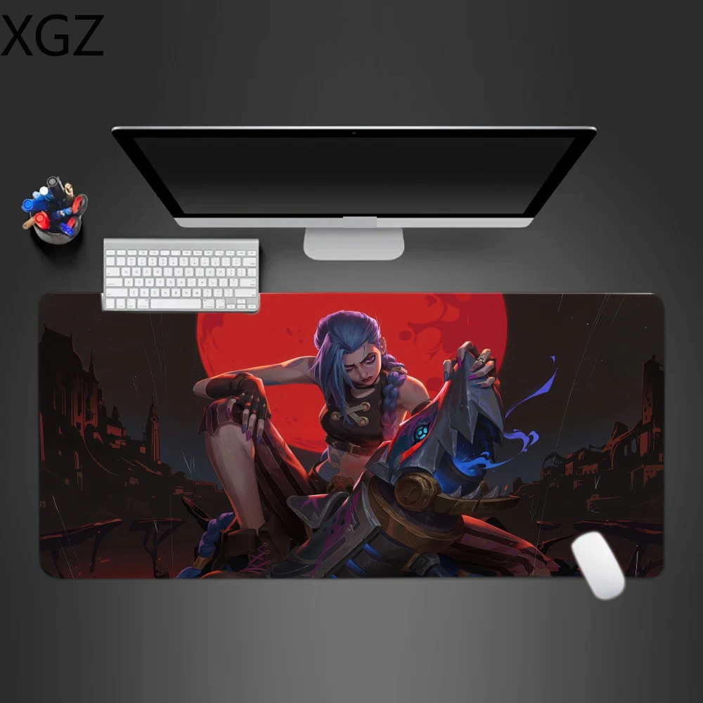 new Jinx gaming mouse pad arge desk mat non-slip washable and edge-locked, suitable for gamers, e-sports, office and home use