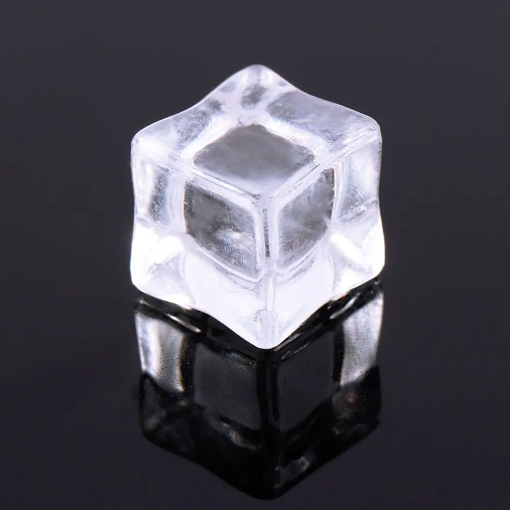 Transparent DIY Accessories Decoration Crafts Photography Props Acrylic Cubes Artificial Ice Fake Crystal Simulate Ice Cubes