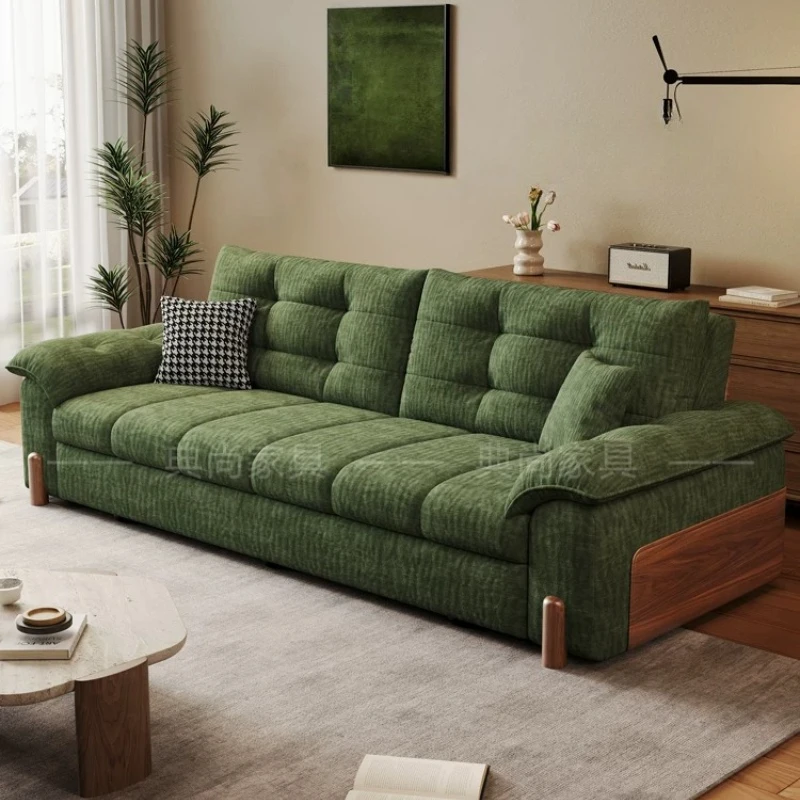 U Shaped Extendeble Sofas Beds Pull Out Cloud Green Curve Sofas Beds Vintage Partitions Muebles Para Hogar House Accessories