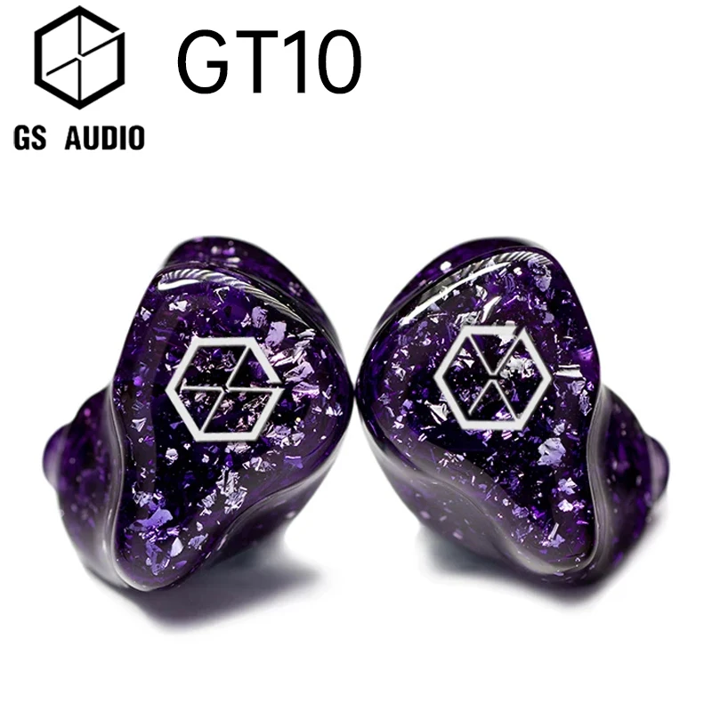 

GS AUDIO GT10 In-Ear Earphones 10BA Hybrid Driver HiFi with 0.78 2pin Detachable Cable IEMs for Audiophiles Musician