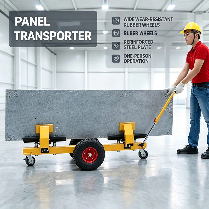 New Speedone LHJZXTC-FS Self-Locking Trolley Rubber Rim 44kg Easy Transporting Stone Slab Dolly for Warehouse Factory Use