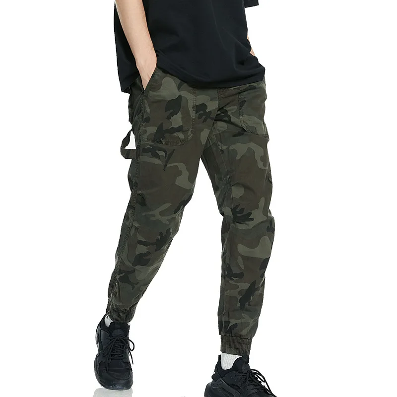 

2024 New Autumn Camouflage Camo Cargo Pants for Men Oversize Cheap Casual High Quality Fashionable Retro Loose Pants