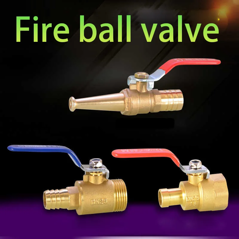 Brass Barbed Ball Long Handle Valve  M1 Double Male/Inner Thread Connector Oil Air Gas Fuel Line Ball Valve Pipe Fitting