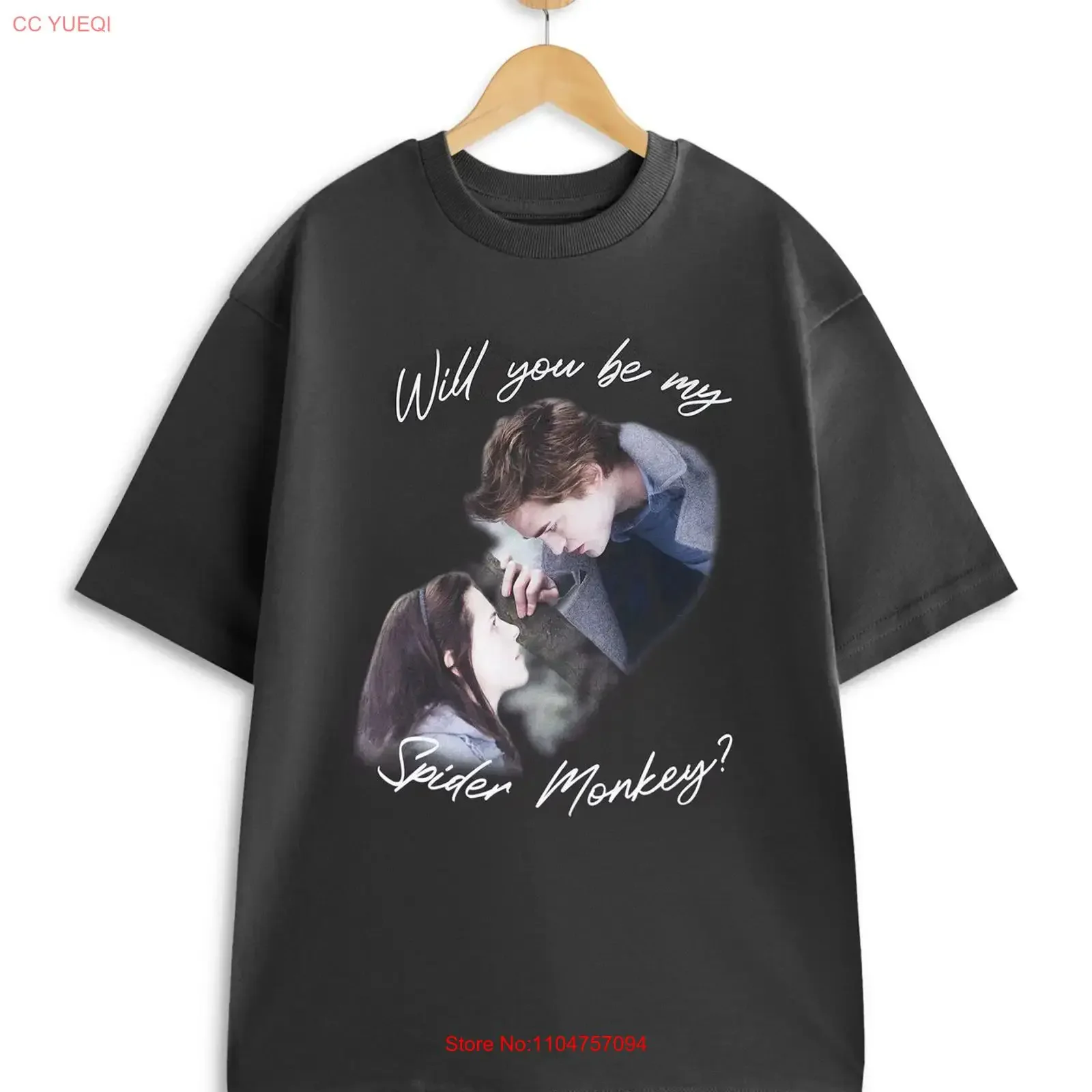 Camiseta Twilight Grey Spider Monkey d para mujer, camiseta vintage con gráfico lavado para hombre, camiseta unisex versátil y elegante para uso diario