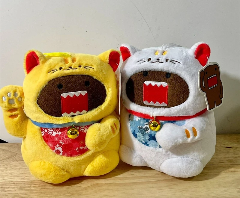 Lucky Cat Domo Kun Plush Toy Kawaii Cute Anime Plushie Kids Toys for Girls Boys Birthday Gift