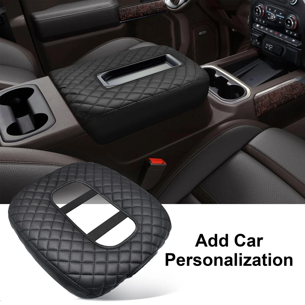 

Center Console Cover For Chevy Silverado GMC Sierra 2019-2024 Accessories Only Fit For Jump Seat Console Armrest Cover-A61E