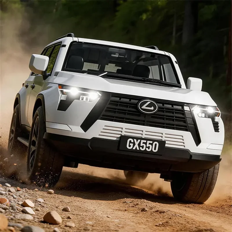 

High Simulation 1/24 GX550 Off-road Vehicle 2026 Diecast Alloy Metal Car Model Sound & Light Pull Back Collection Desktop