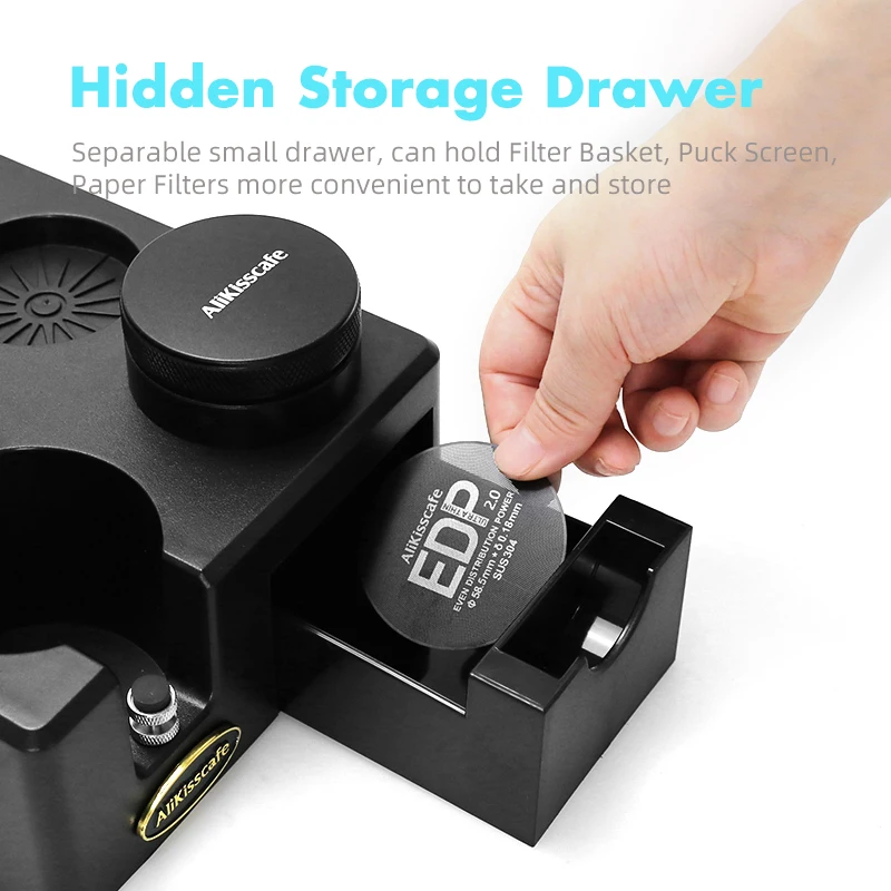 Alikisscafe Coffee Tamping Station 51mm 54mm 57 58mm Portafialter Holder For Delonghi Breville Espresso Accessory Barista Tools