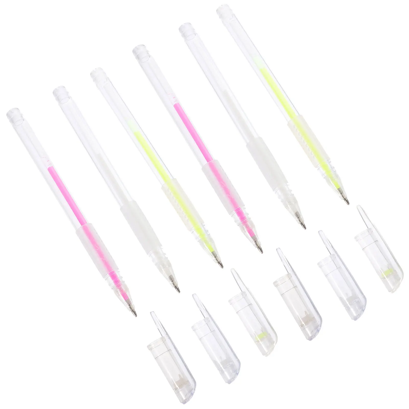 

6pcs Multicolor Skin Marking Pen Eyebrow Mapping Positioning Brow Marker Tattoo Accessories Lightweight Portable Brow Position