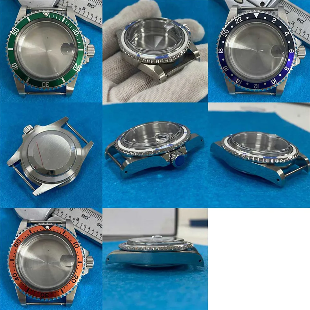 

Retro Magnifying Glass Watch Case 39.5MM Stainless Steel Watch Case for NH35 NH36 Mechanical Movement Replacement Part