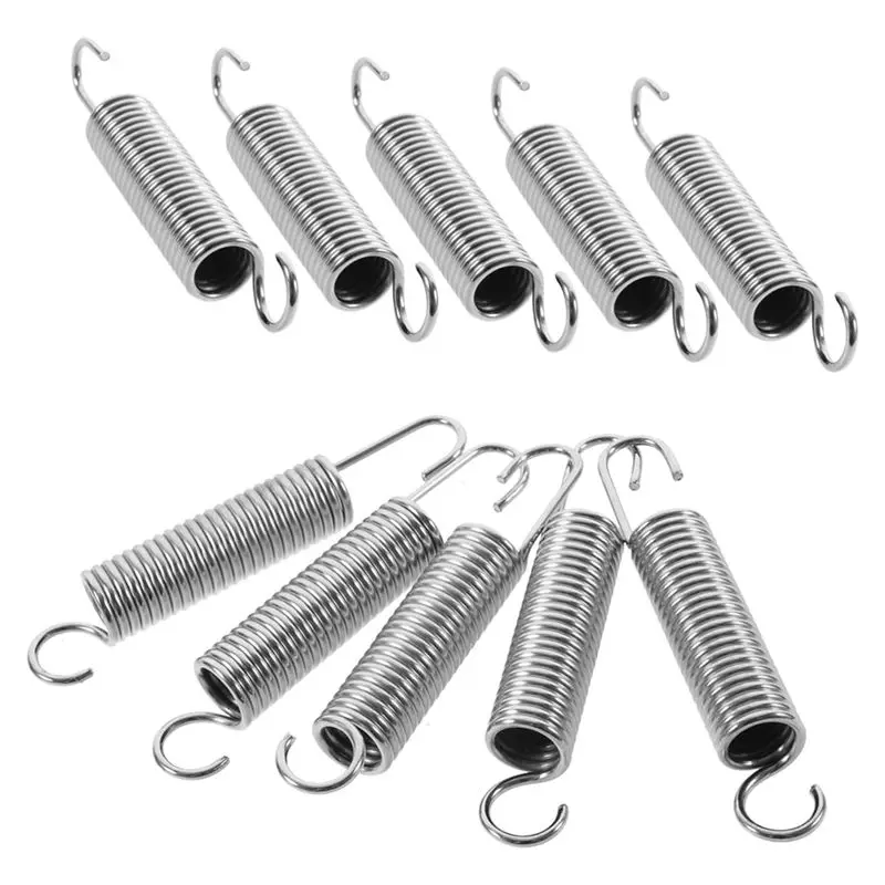 AS60-10 PCS Steel Scissor Spring Replacement Spring Silver For Pruning Shears Small Spring Replacement Spring For Pruning Shears