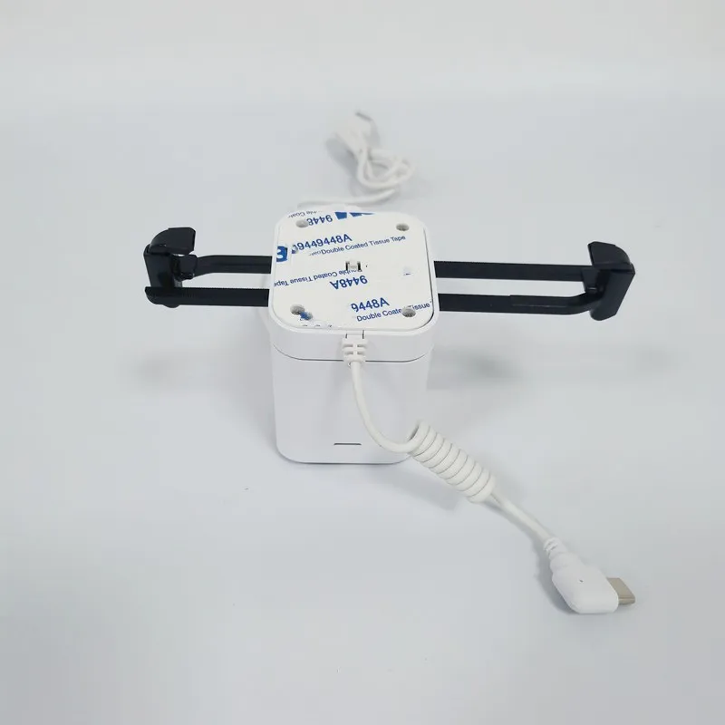 Desktop Tablet PC Security Display Holder Aluminum Alloy anti-Theft Lock Stand With 2 Metal Clamps IR Unlock Alarming