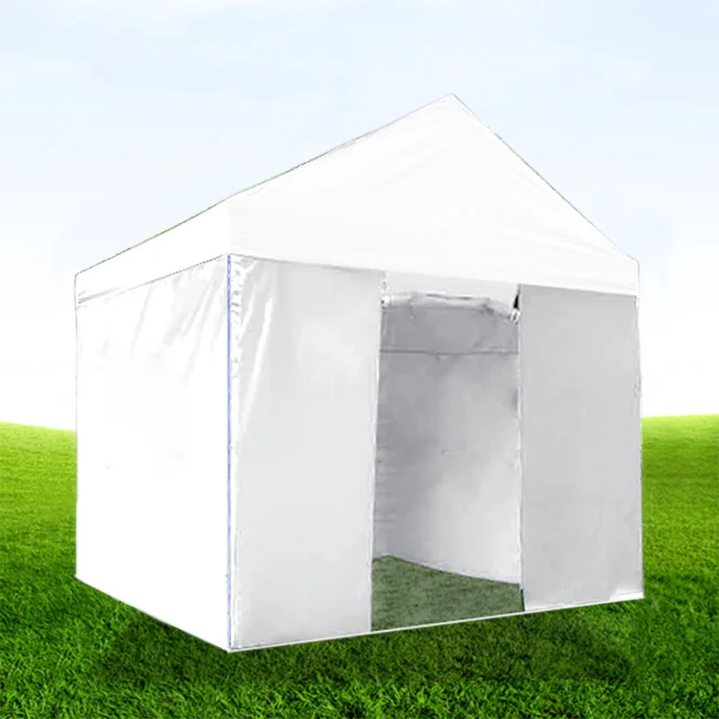 White Surrounding Cloth Tent Canopy Awning Stall Advertising Shelter Folding Sunshade Canopy Outdoor Rainproof Canopy No Frame