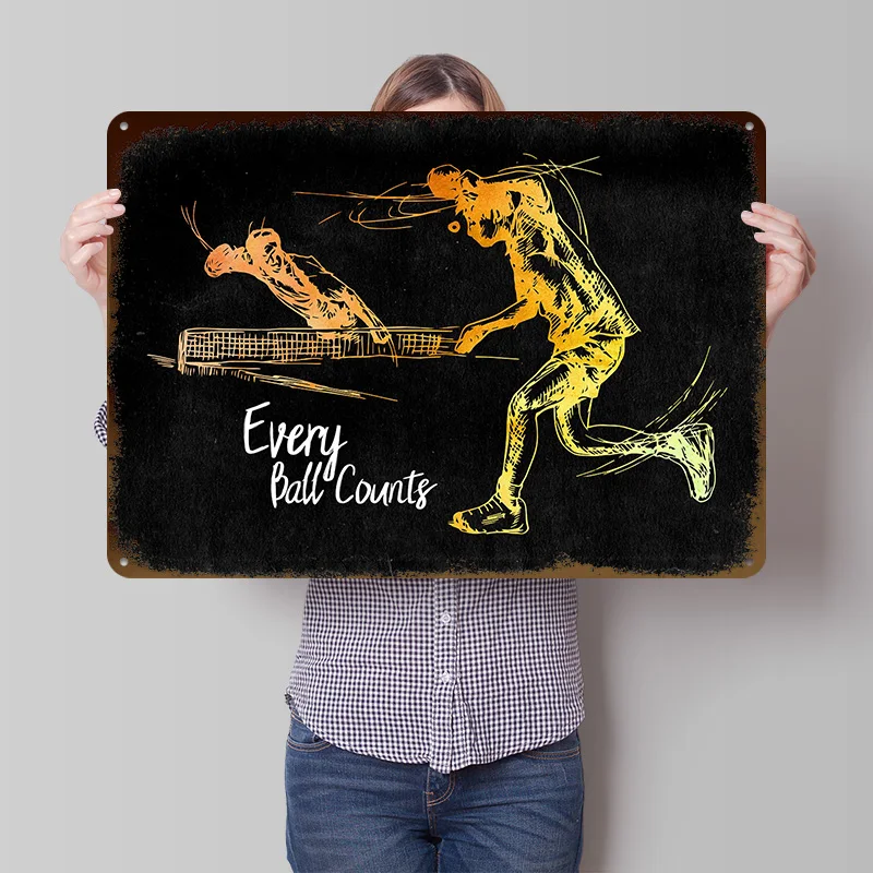 Table Tennis Duel 3D Texture Printed Poster Customized Wall Art Vintage Metal Tin Signs for Home Decor Accessories Custom Plate