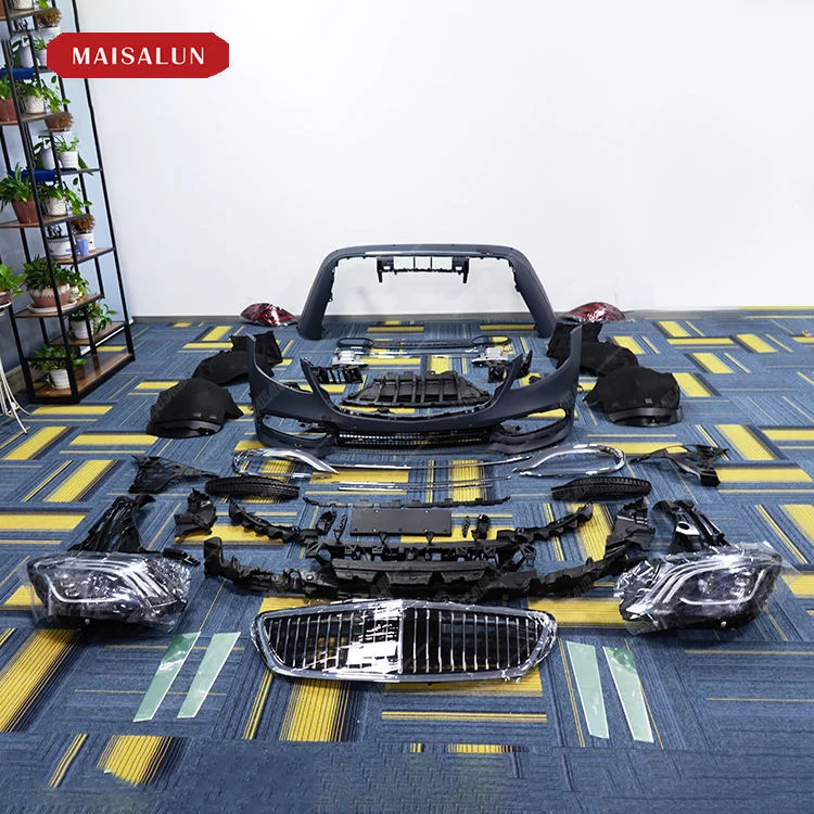 High Quality W222 Old to New Body Kit for   S Class W222 With Front Rear Bumper Grill