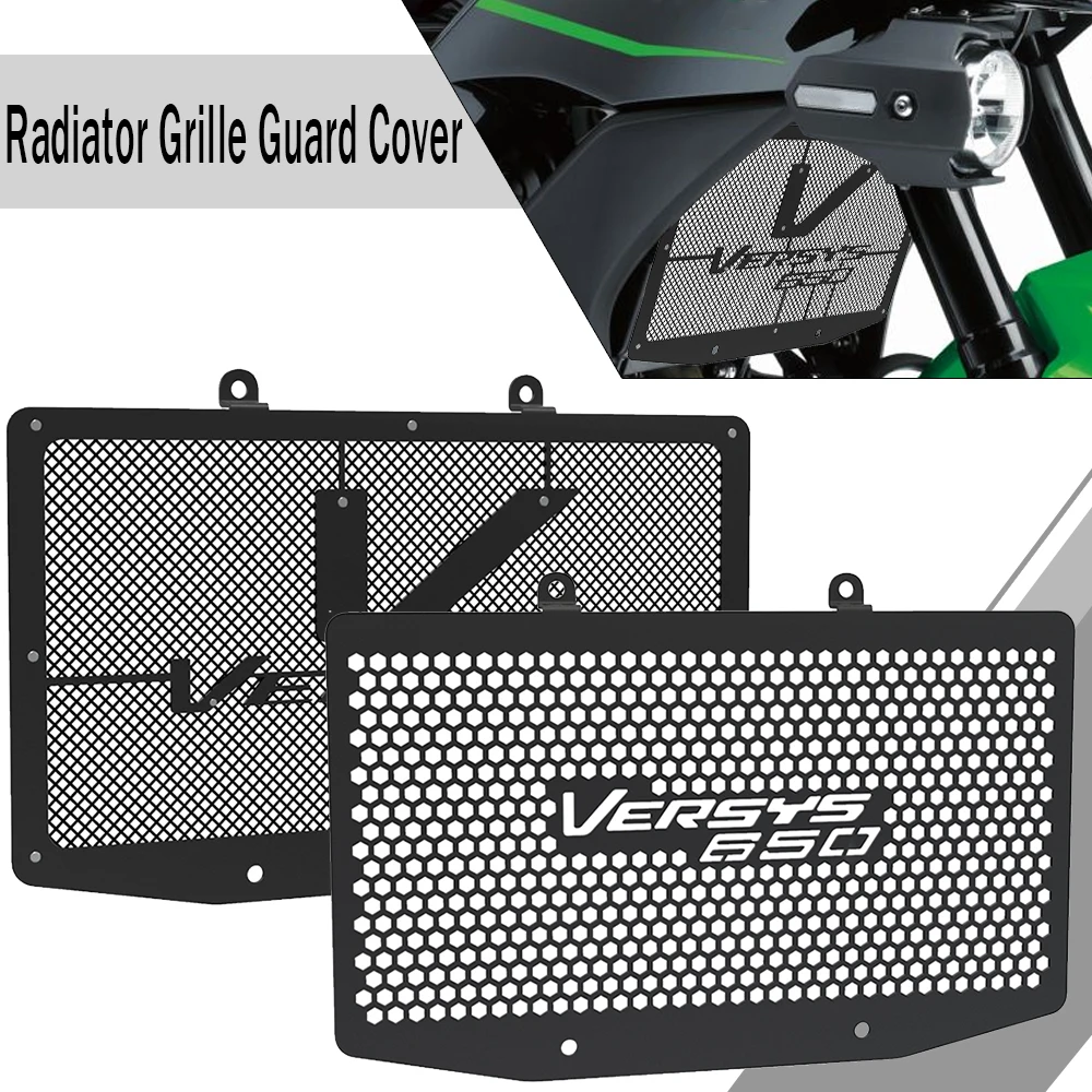 

Motorcycle Radiator Grille Guard Cover Water Tank Protective FOR KAWASAKI KLE650 VERSYS 650 ABS 2006 2007 2008 2009 KLE 650