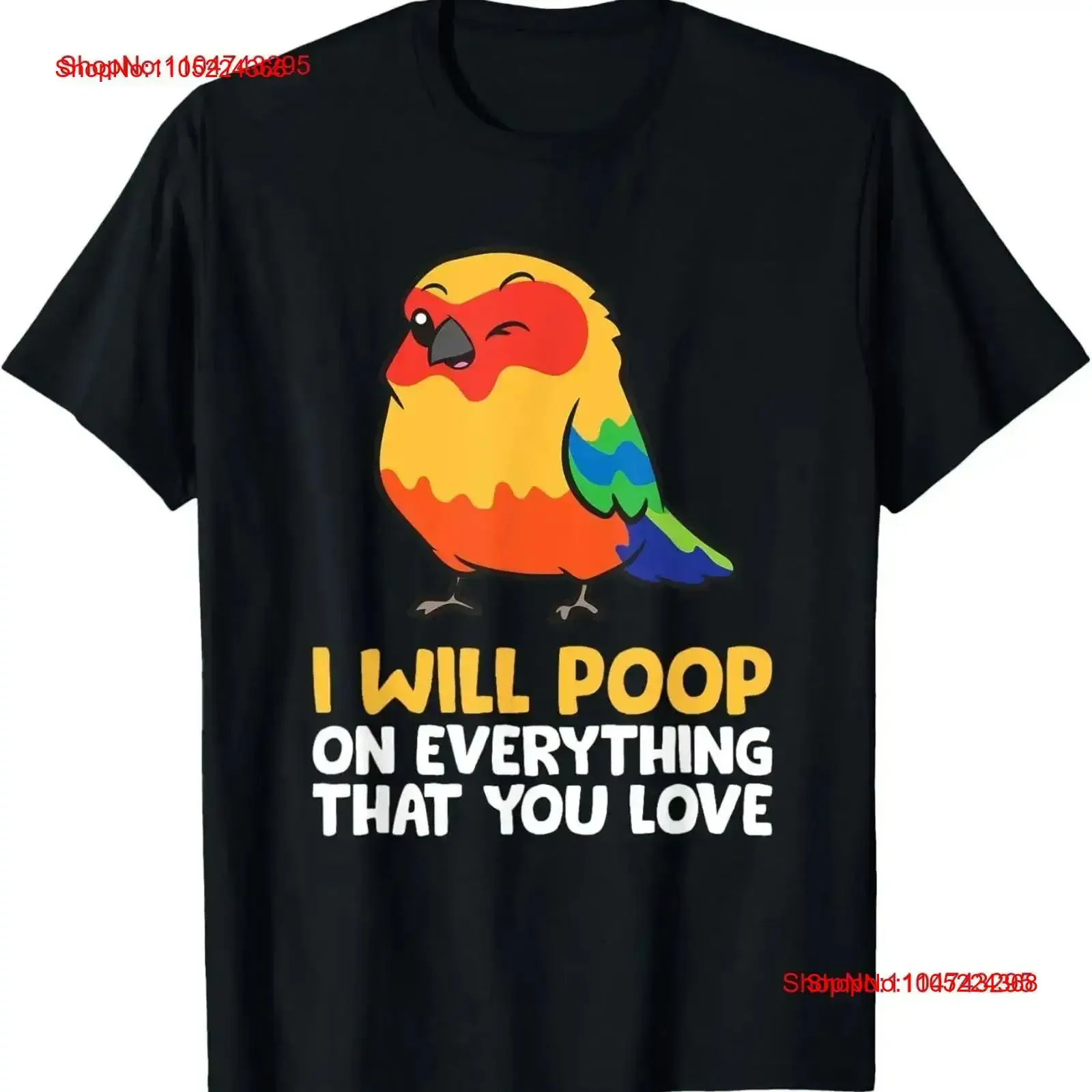 

Футболка I Will Poop On Everything That You Love Sun Conure, винтажный потертый слегка мужской топ для повседневной носки, уличная одежда