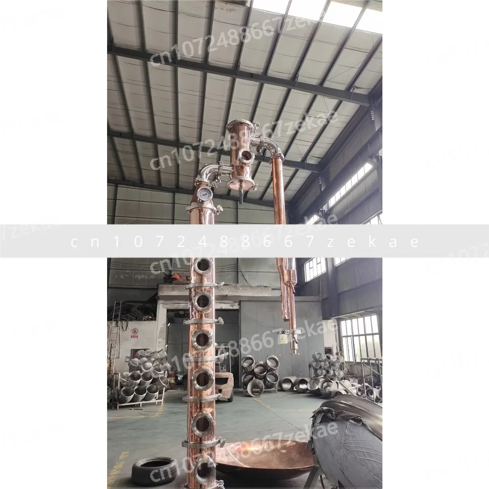 Moon Shine Reflux Still 4 بوصة 6 بوصة لوحة فقاعات عمود التقطير النحاسي مع Procap #5