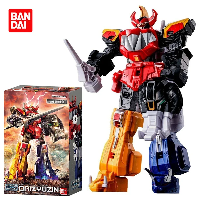 

In Stock Original Bandai DX Mighty Morphin Power Rangers Anime Daizyuzin Action Figures Kyoryu Sentai Zyuranger Model Toys Gift