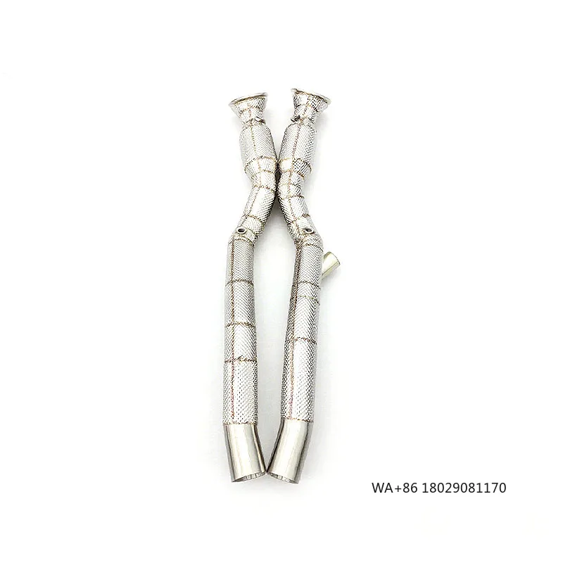 

Выхлопная труба OEM с катализатором для F12 Berlinetta/TDF 6.3L V12 2013-2017, нержавеющая сталь, с теплозащитным экраном