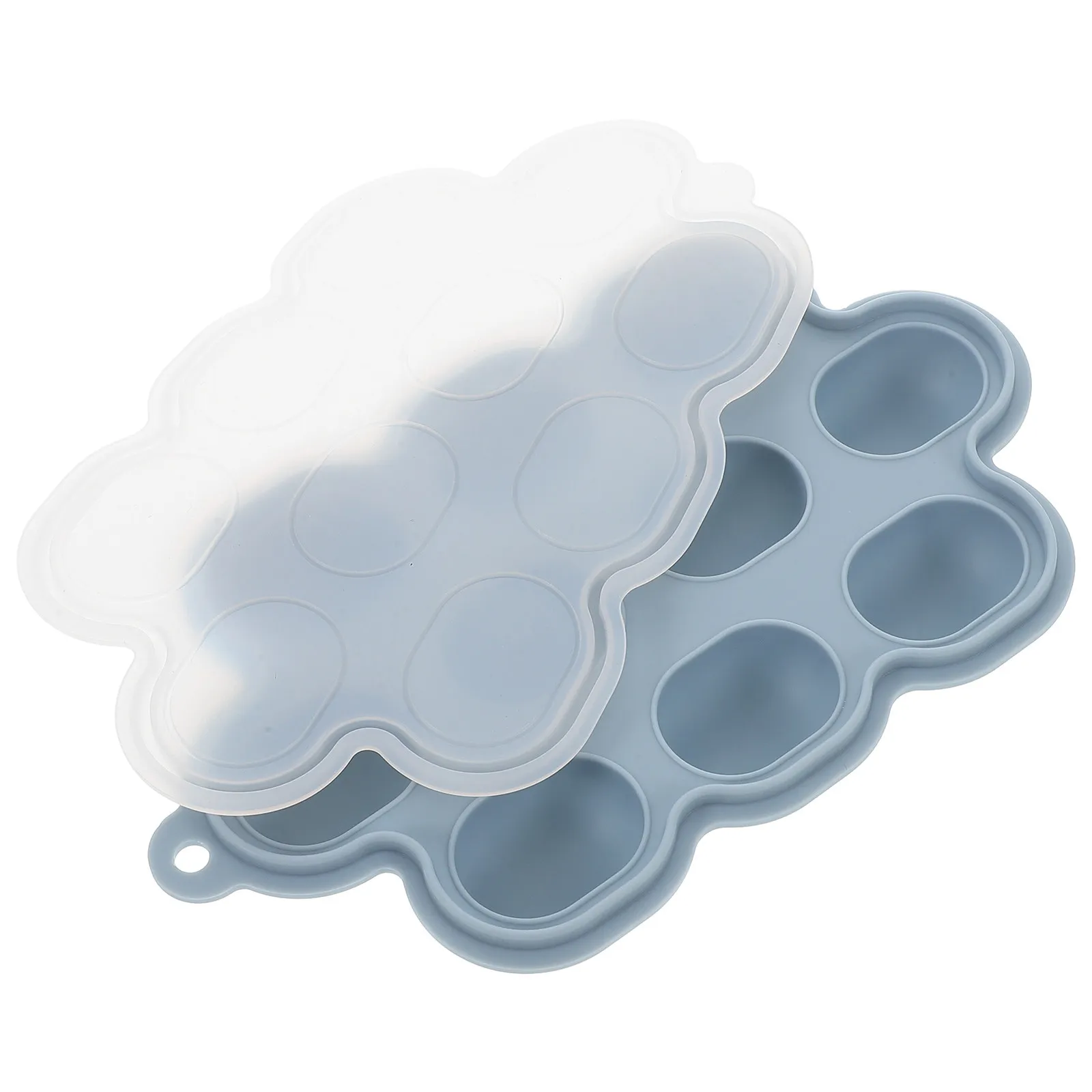 

2Pcs Silicone Baby Food Freezer Tray Stackable Containers Easy Release Ice Cube Mold Safe Storage Solution for Baby Food Prep