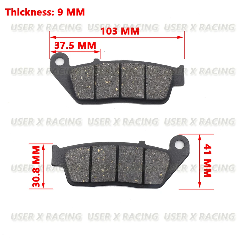 

USERX Motorcycle disc brake pad Brakes Front Rear Disc Brake Pads For Scooter ATV High temperature resistance Durable