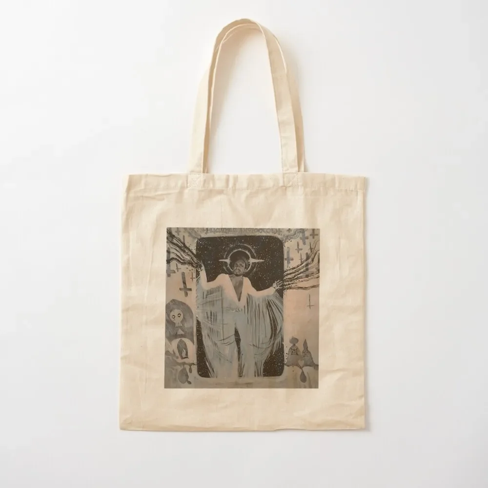 

Expressive Acrylic Painting of Carl Anderson as Judas Tote Bag Shopper bag Lady bags Candy bags