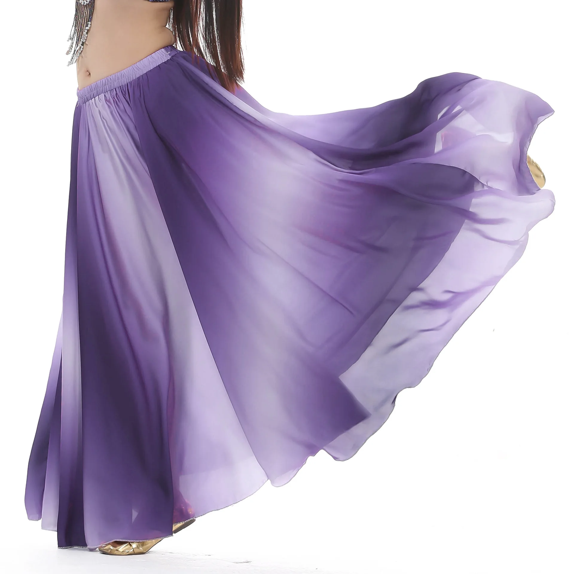グラデーションカラー大スカートベリーダンスパフォーマンス衣装北京ベリーダンス服卸売ベリーダンス服