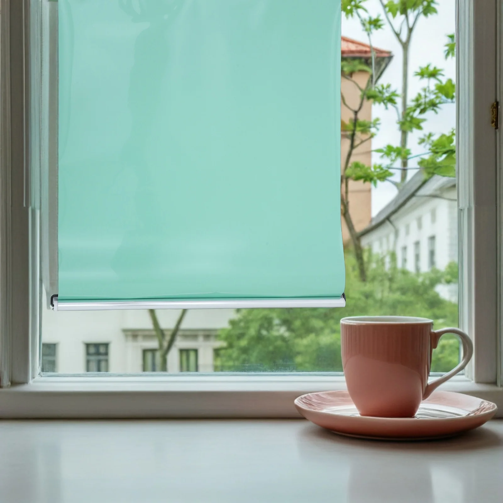 لا الحفر شفط كأس ستائر التعتيم 58x125 سنتيمتر ظلال النافذة المؤقتة لشقة الحضانة مكتب الخصوصية ضوء حجب #1