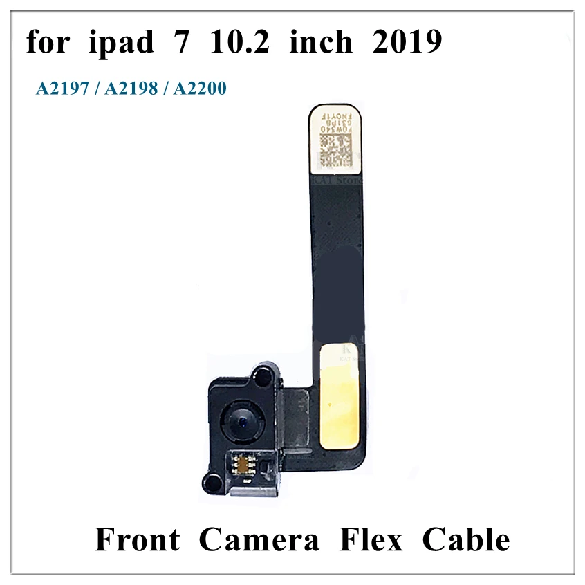 1Pcs Rear Back Main Front Camera Lens Module Flex Cable For iPad 7 10.2 Inch 2019 A2197 A2198 A2200 Big Face Small Cam Connector