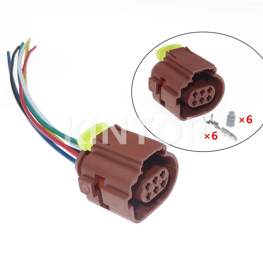 

1 Set 6 Pins 284717-3 AC Assembly Automobile Connector Auto Plug For KIA Hyundai