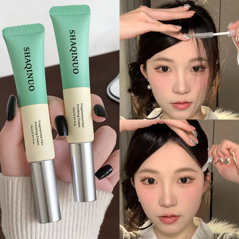 Broken Hair Styling Gel Portable Transparent Hair Shaping Wax Cream Smoothing Finishing Stick Mascara Brush Not Greasy Hair Care