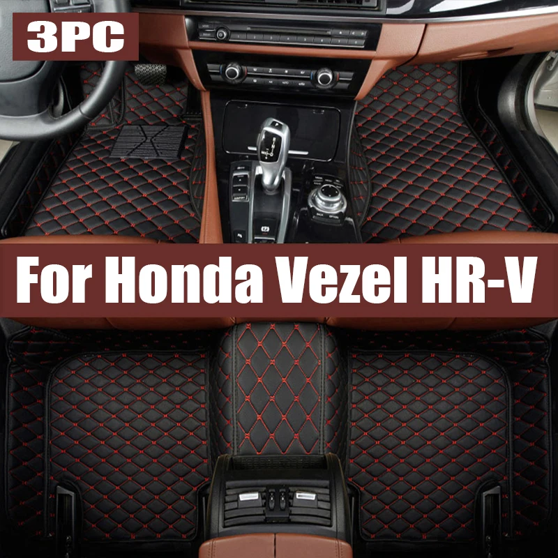 

For Honda Vezel HR-V 2013-2021 HRV Car Floor Mats All-Weather TPE Foot Mat Odorless Pad Waterproof Tray Mat Interior trunk mat