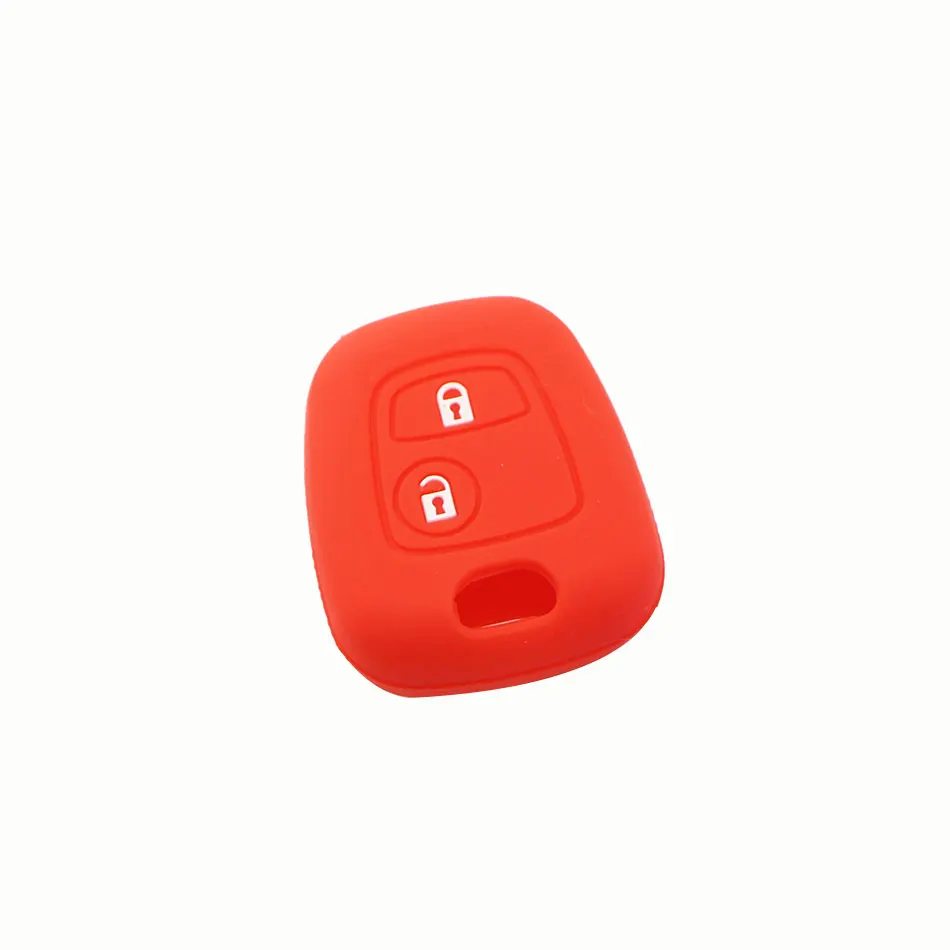 New Silicone 2 Button Key Cover Case for Peugeot 206 307 207 408