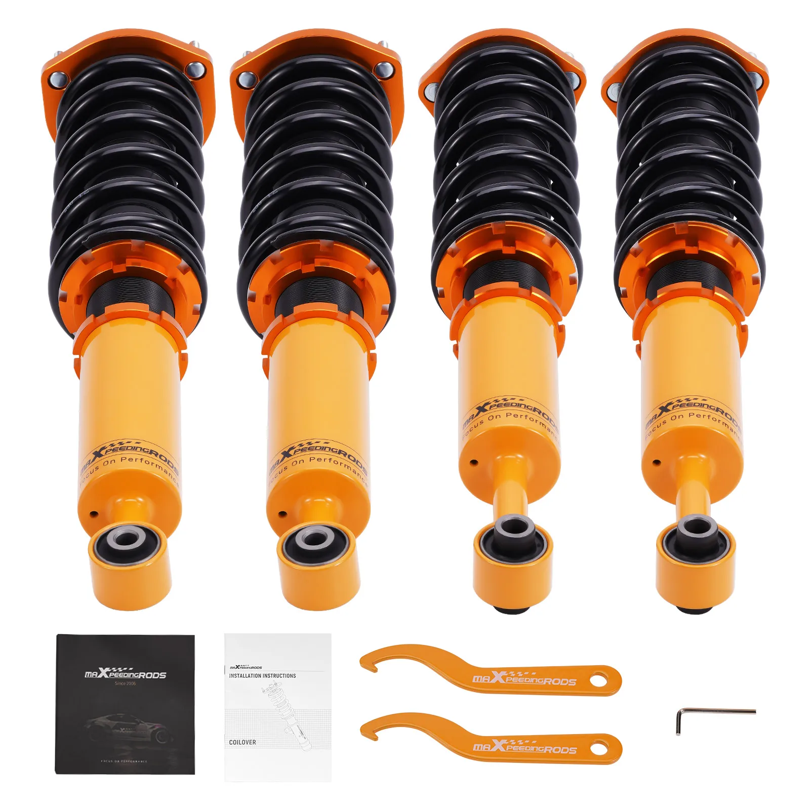 

MaXpeedingrods Street Coilovers Suspension for Lexus IS300 JCE10L 00-05 Height Adjustable Struts Shock Absorbers Springs