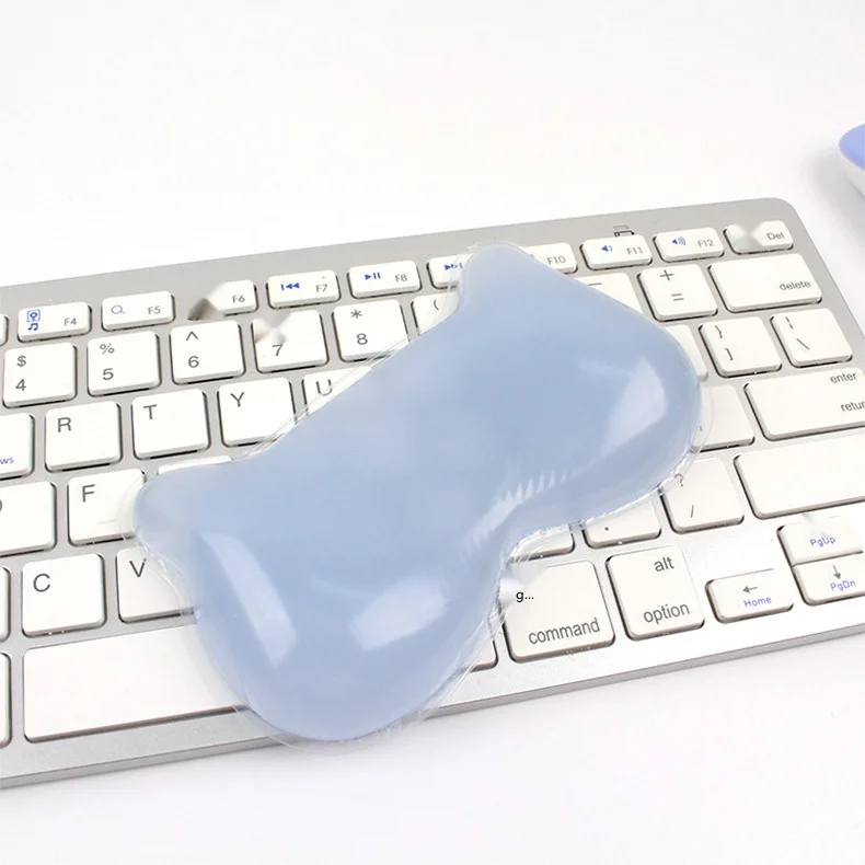 Silikon-Handgelenkauflage Mauspad Hellblau 5 Stile Ergonomische Rutschfeste Schreibtischunterlage Büro Gaming Weich – Detail 6